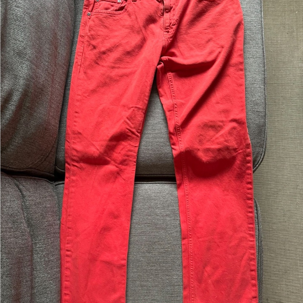 Banana Republic Red Vintage straight Slim Fit Jeans